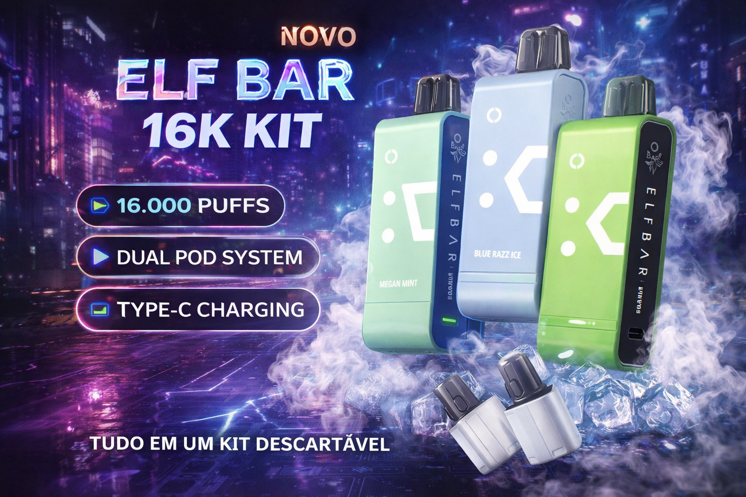 Elfbar Smart EW 16k Kit Sabores 