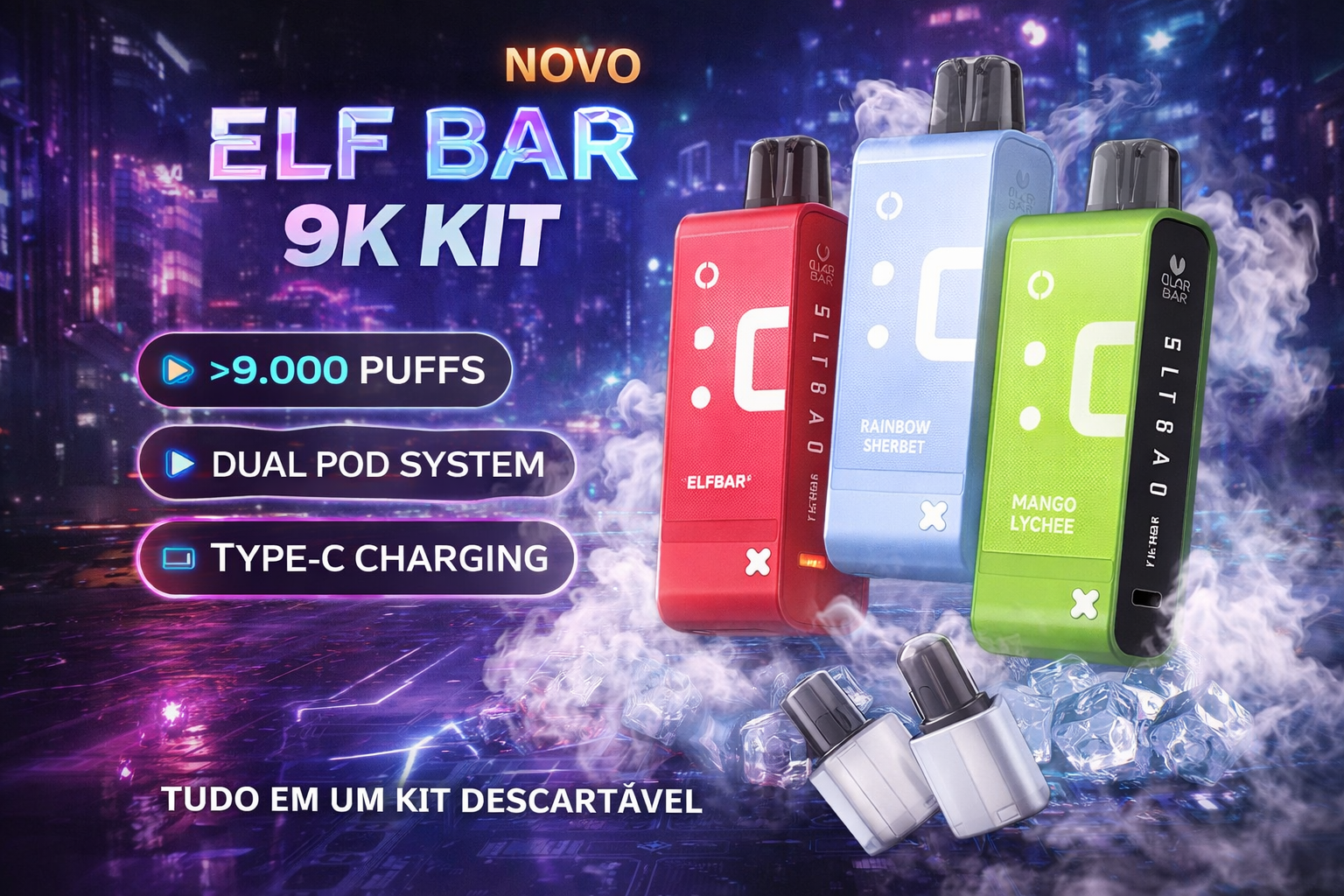 Elfbar Smart EW 9k Kit Sabores 