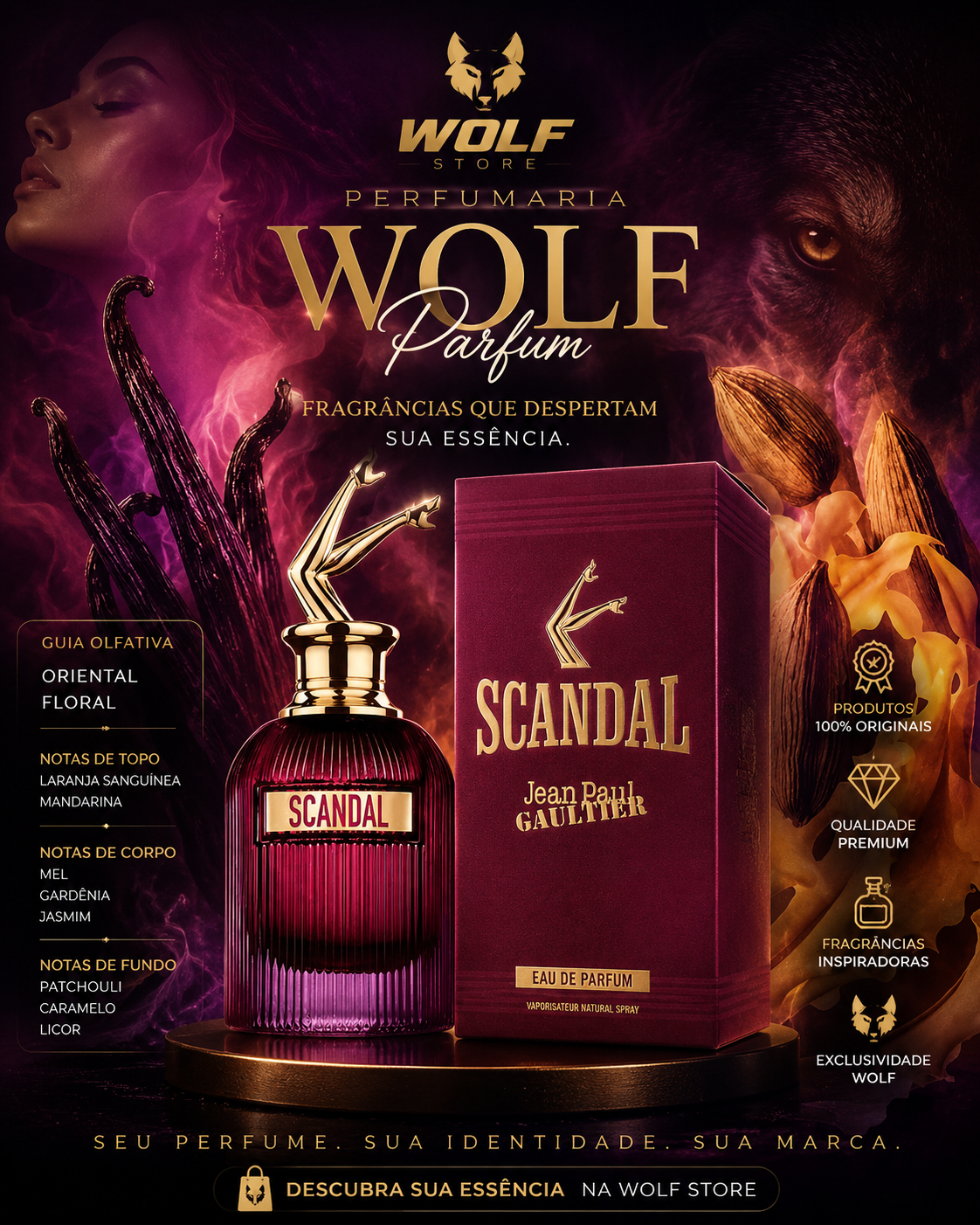 Scandal EDP 80ml Femme - Jean Paul Gaultier