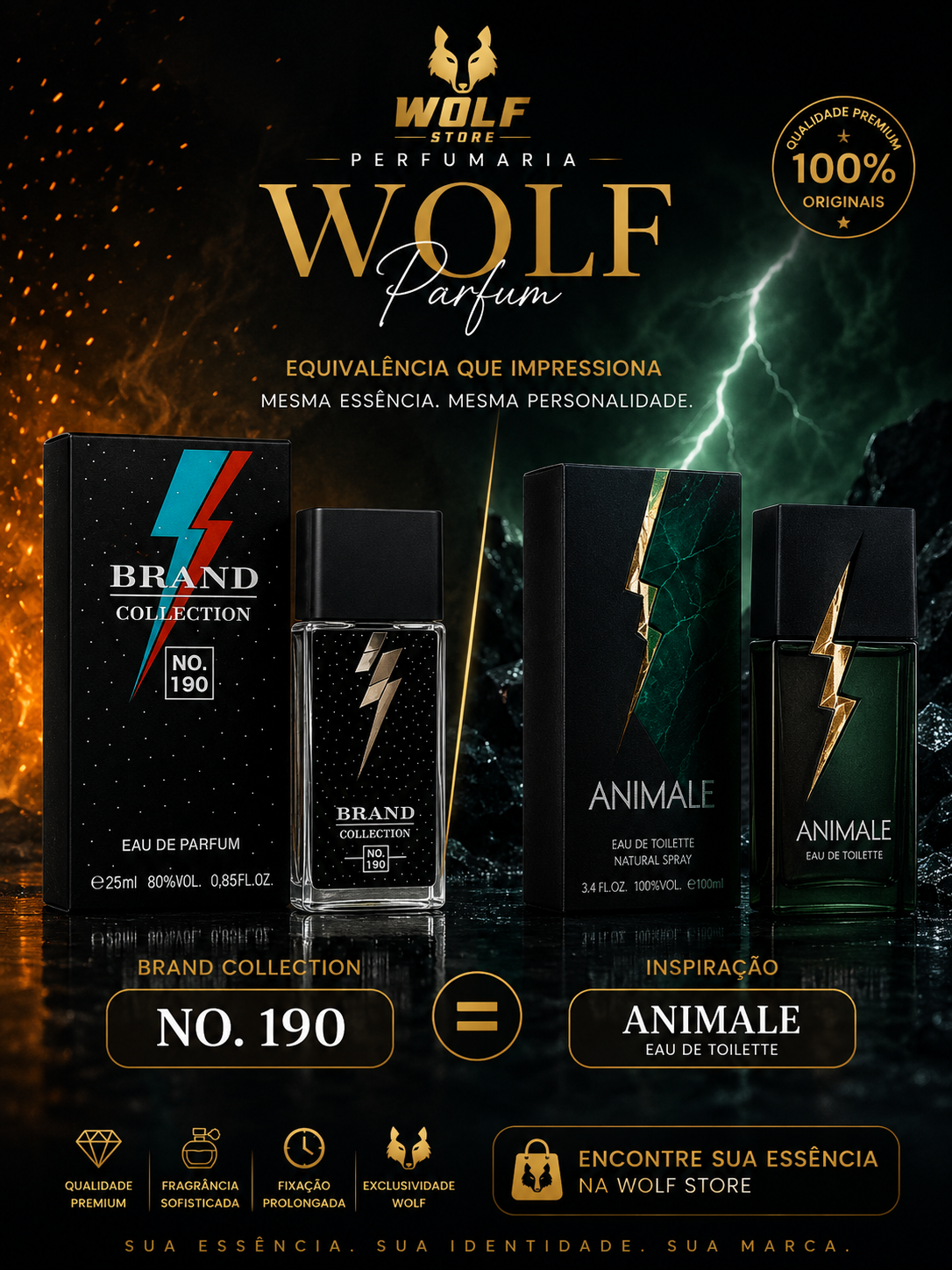 Inspirado Animale Homme - Brand Collection EDP 25ml Nº190