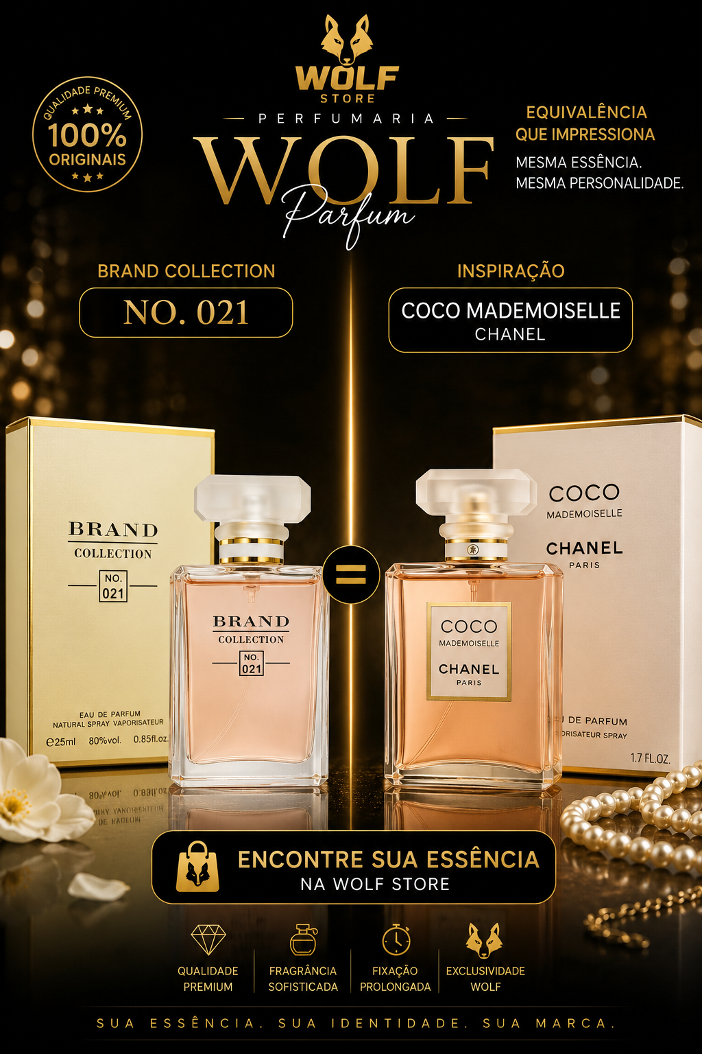 Inspirado Coco Chanel Mademoiselle - Brand Collection EDP 25ml Nº021