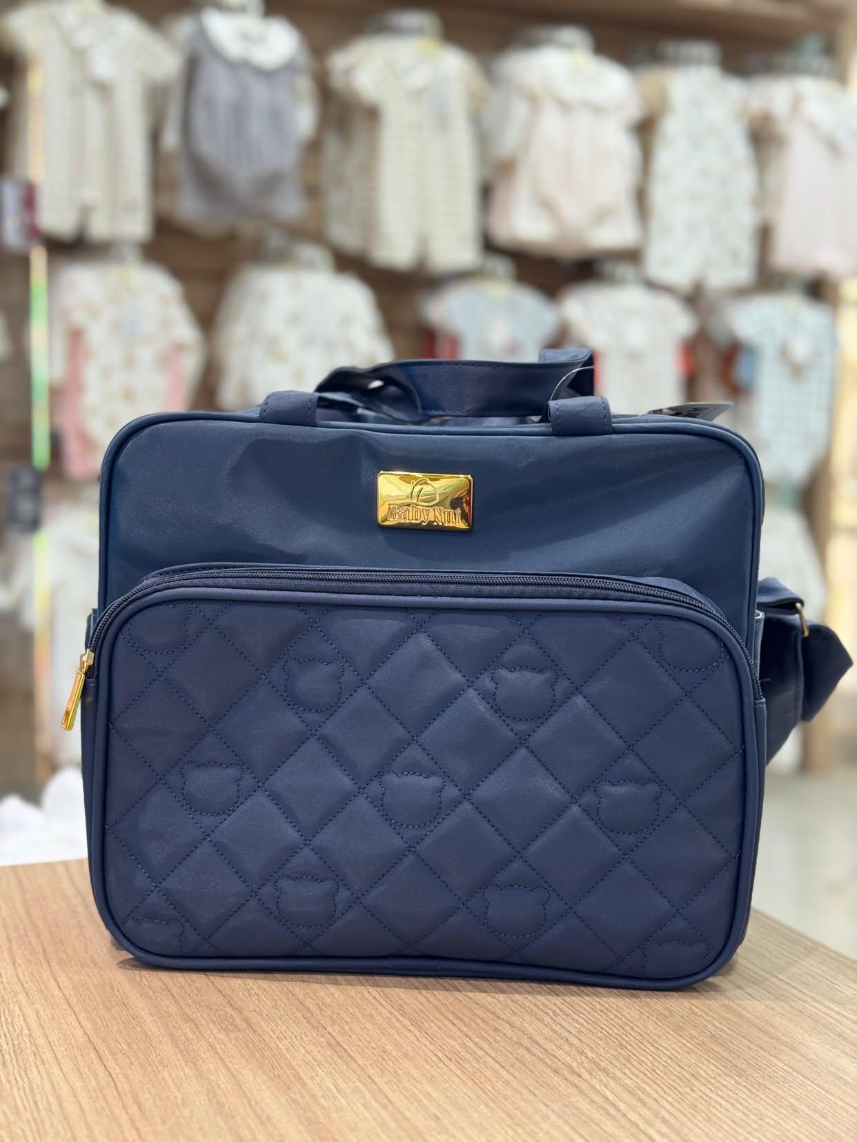 Bolsa maternidade - URSO AZUL MARINHO