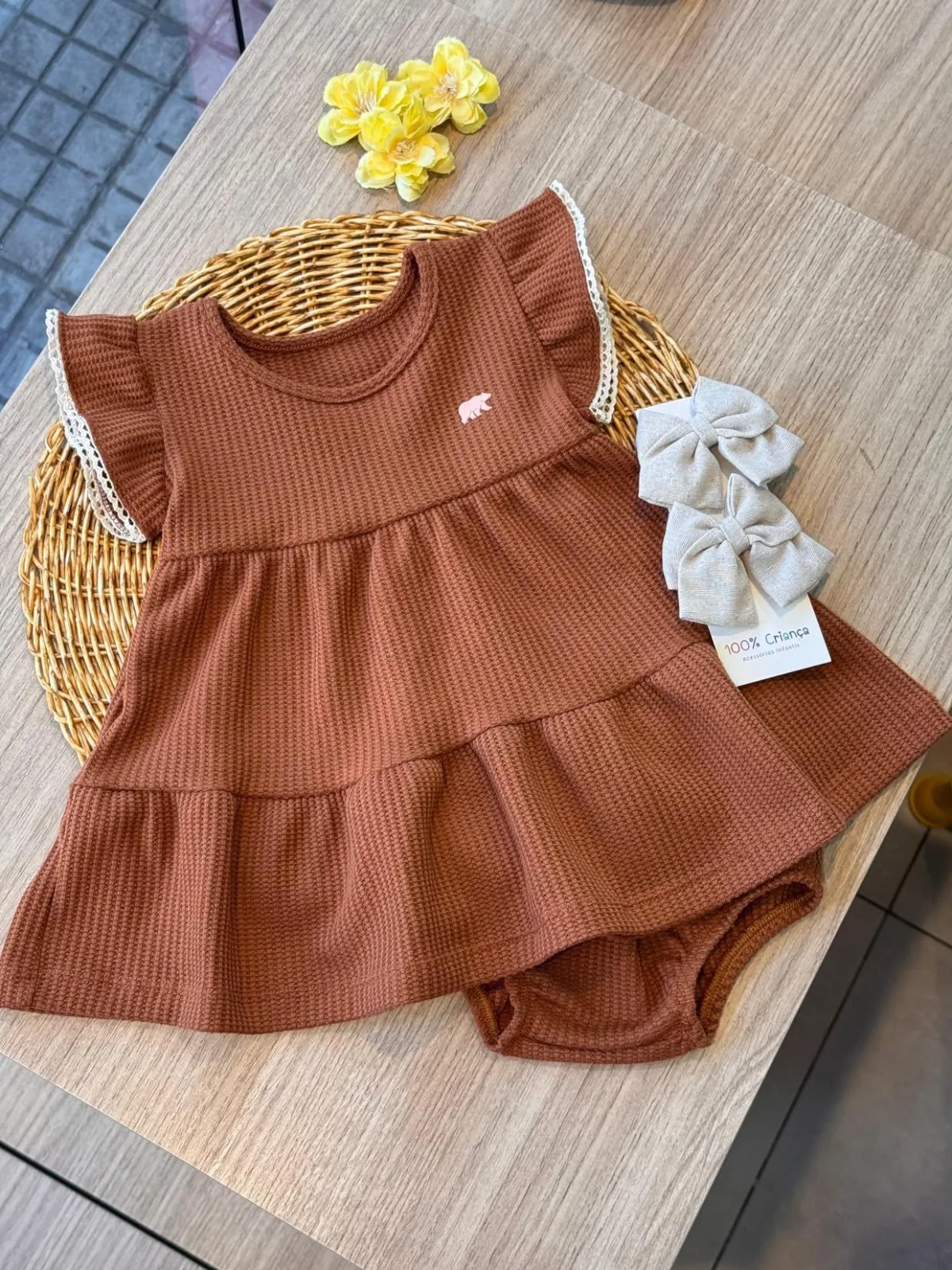 Conjunto em malha canelada - KAMYLUS