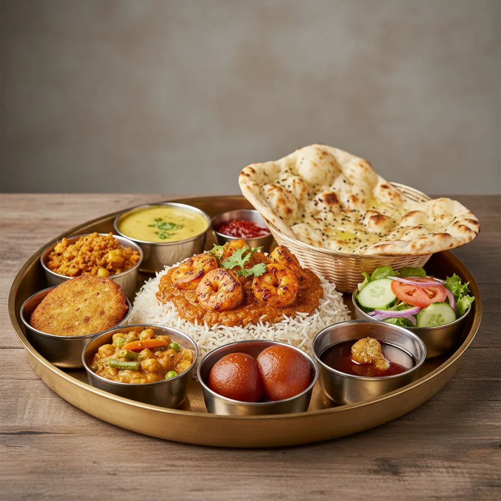 Taj Special Thali - Shrimp