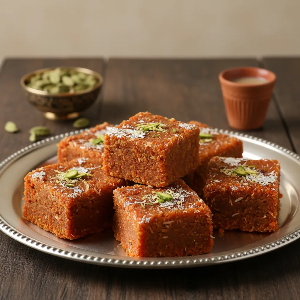 Carrot Coconut Burfi
