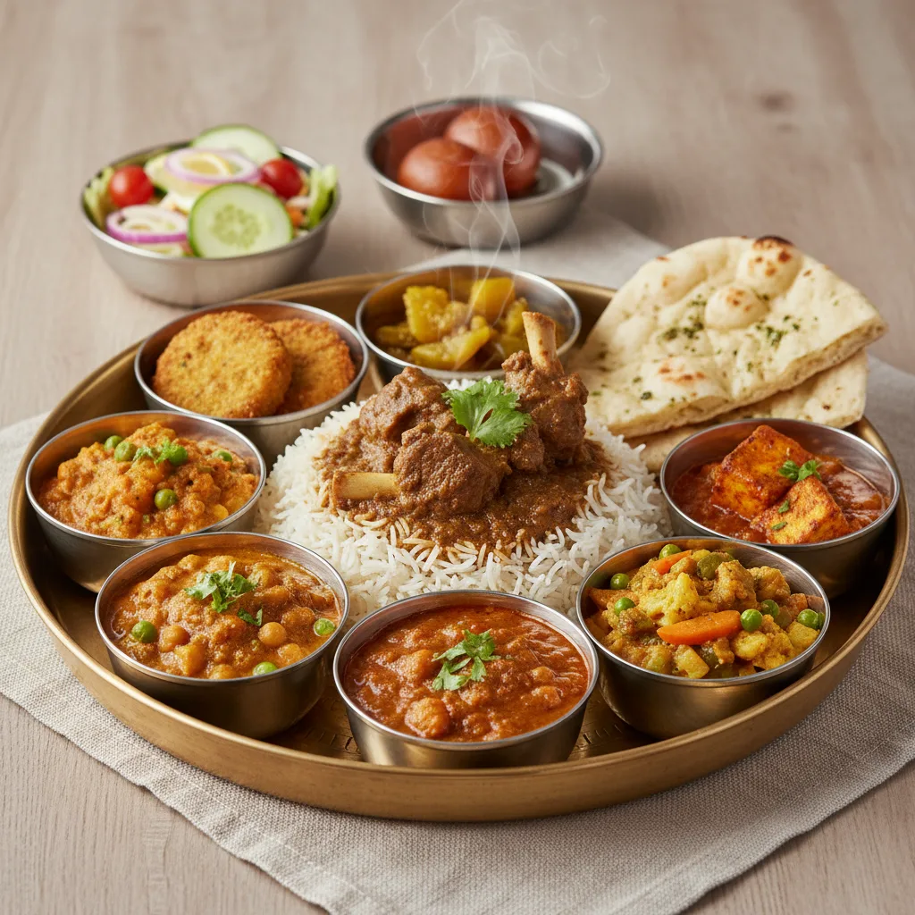 Taj Special Thali - Lamb