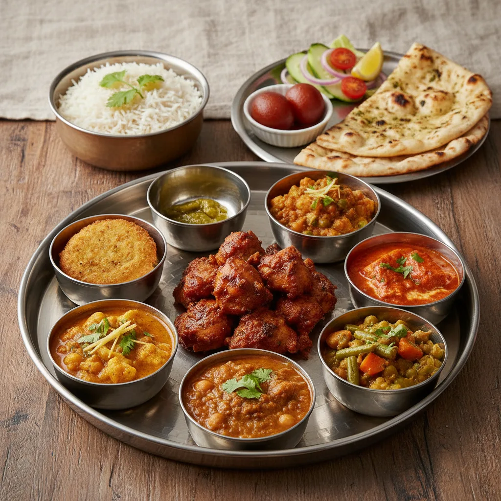 Taj Special Thali - Soy Chicken