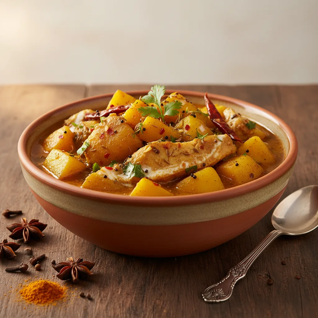 Potato Mango Curry - Fish