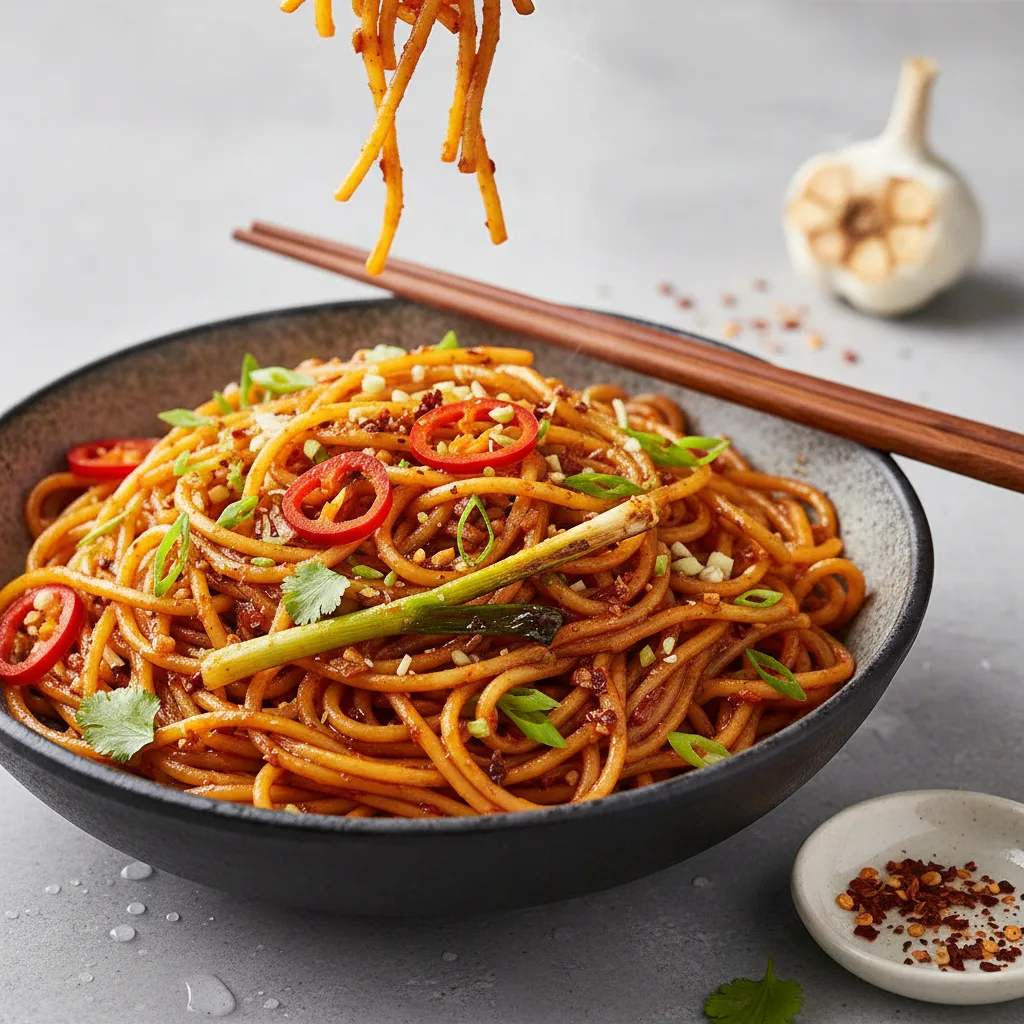 Spicy Garlic Chilli Chowmein