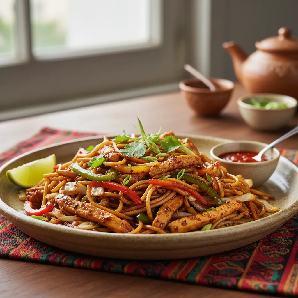 Kathmandu-Style Chowmein for a Quick Houston Lunch