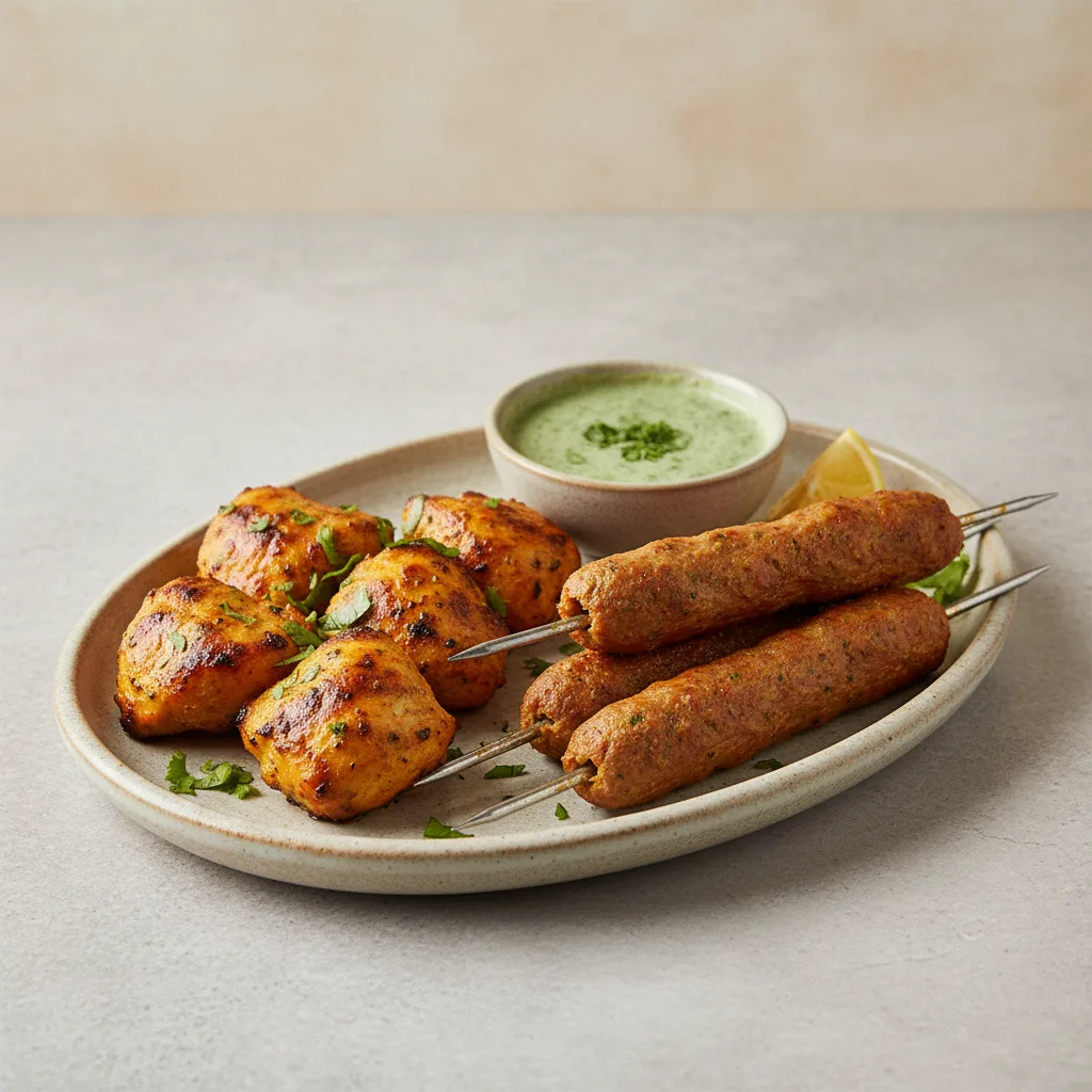 Chicken Kabab Platter (A COMBO Delight)