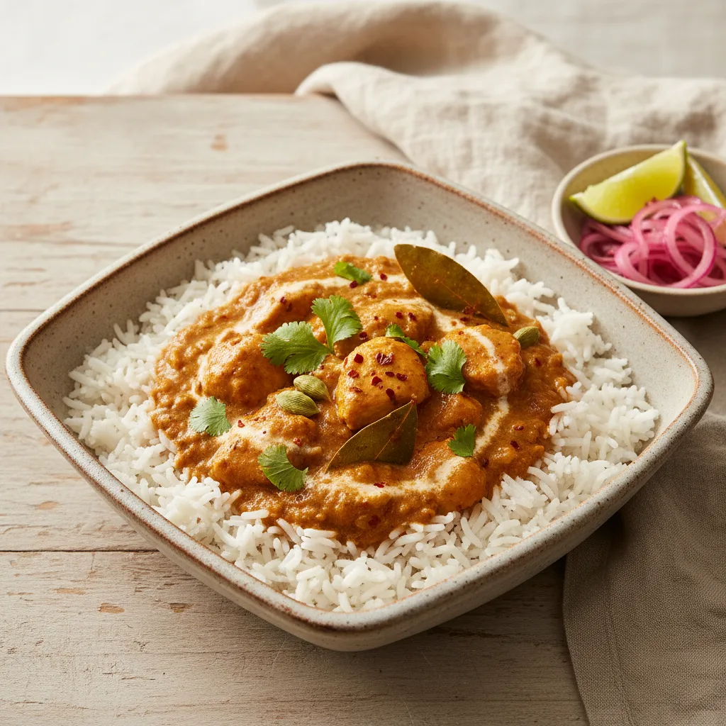 Chicken Curry Over Rice
