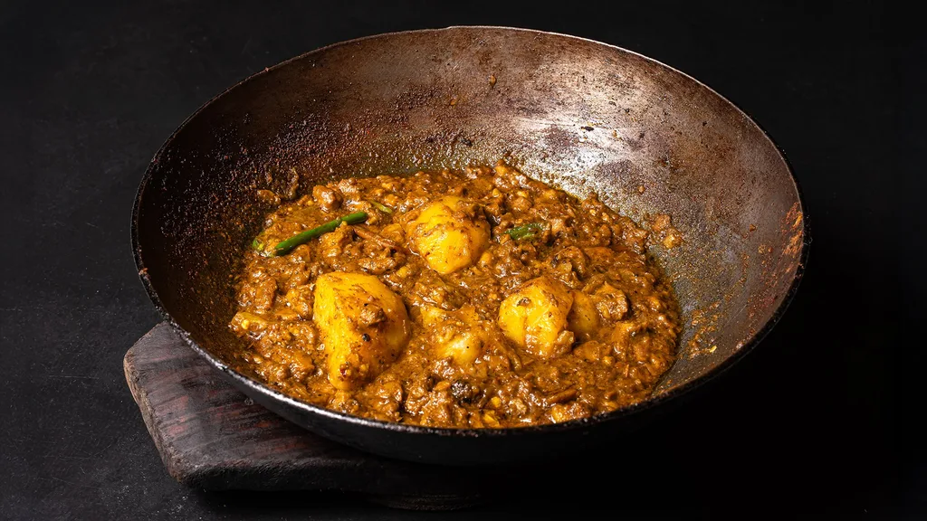 Goat Karahi Keema W/ Aloo