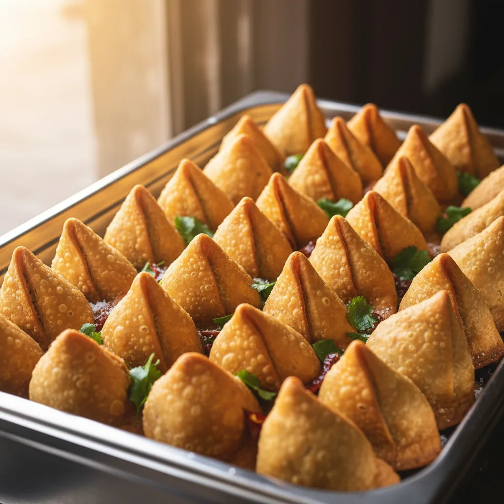 Veg Samosa Tray — Small (25 pcs)