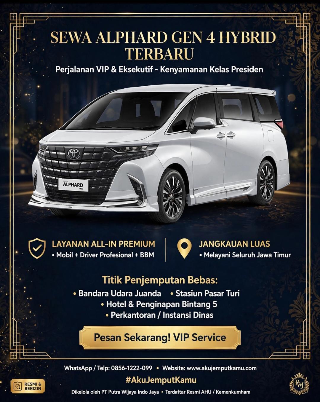 SEWA ALPHARD GEN 4 HYBRID TERBARU