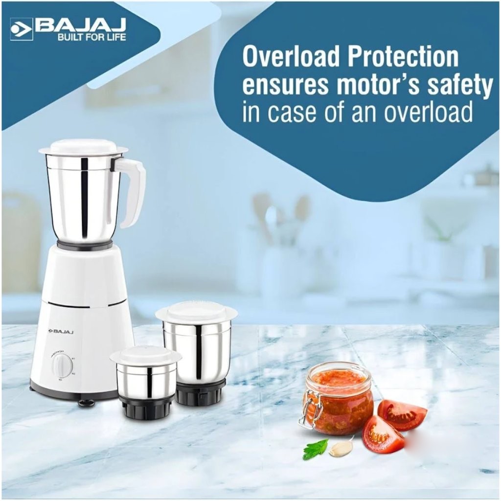 Bajaj GX-1 Mixer Grinder 500W 3