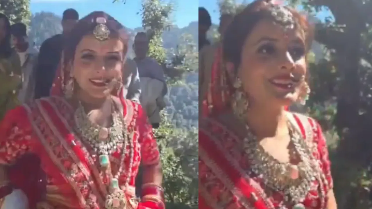 Uttarakhand Bride Walks 18 Km in Wedding Attire, Appeals to CM Dhami for Road Connectivity