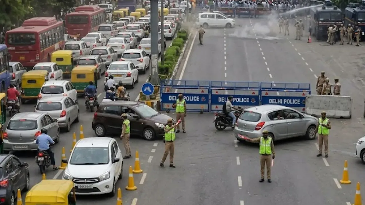 Delhi Traffic Police Issues Advisory Amid Anti-CEC Protest; Check Diversions and Affected Routes