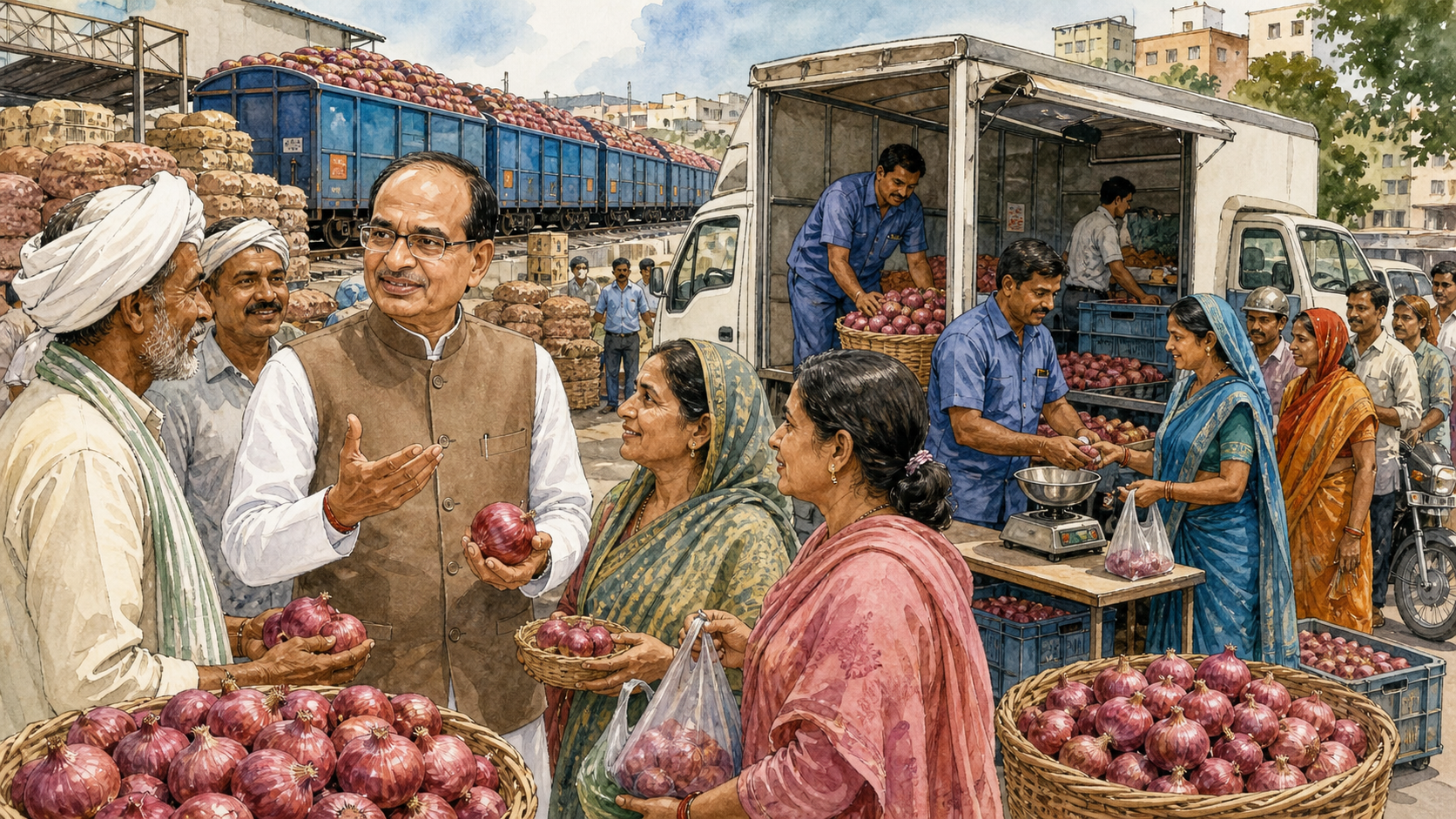 ₹35 Onions and the Kanda Express: How Buffer Logistics Can Cool Seasonal Prices