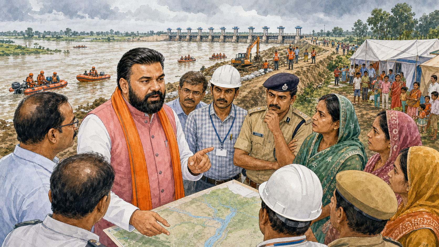 High Alert on the Gandak: Bihar’s Flood Response Moves Before the River Peaks