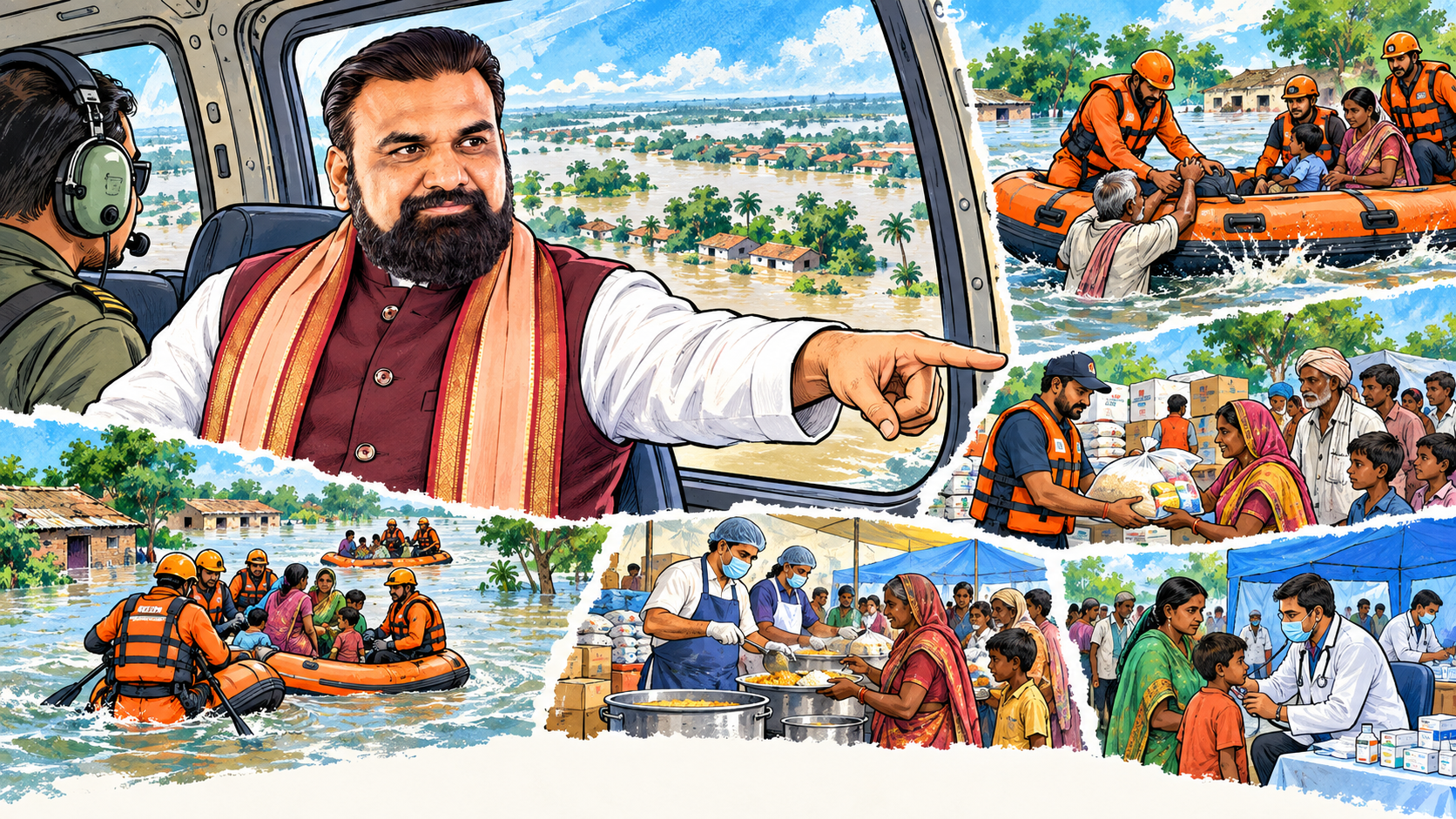 How Samrat Choudhary's Government Built a Multi-Layer Bihar Flood Response