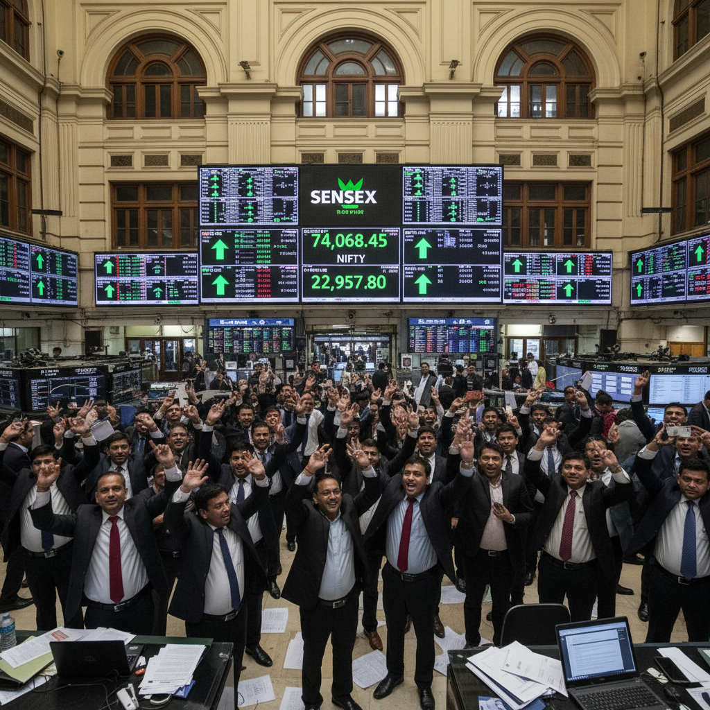 Indian Markets Surge 1300 Points as US-Iran Tensions Cool