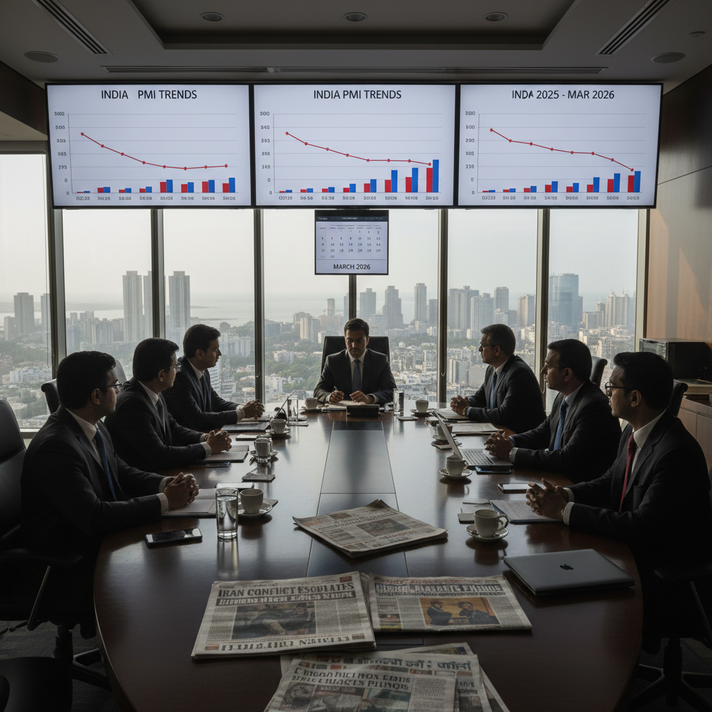 India's Private Sector Growth Hits Three-Year Low Amid Mideast Crisis