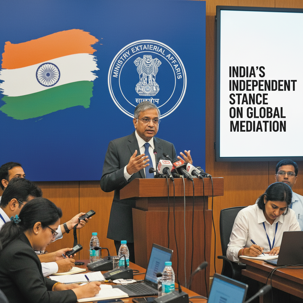 India Distances Itself from 'Broker' Role in Iran Mediation: A Shift in Diplomacy