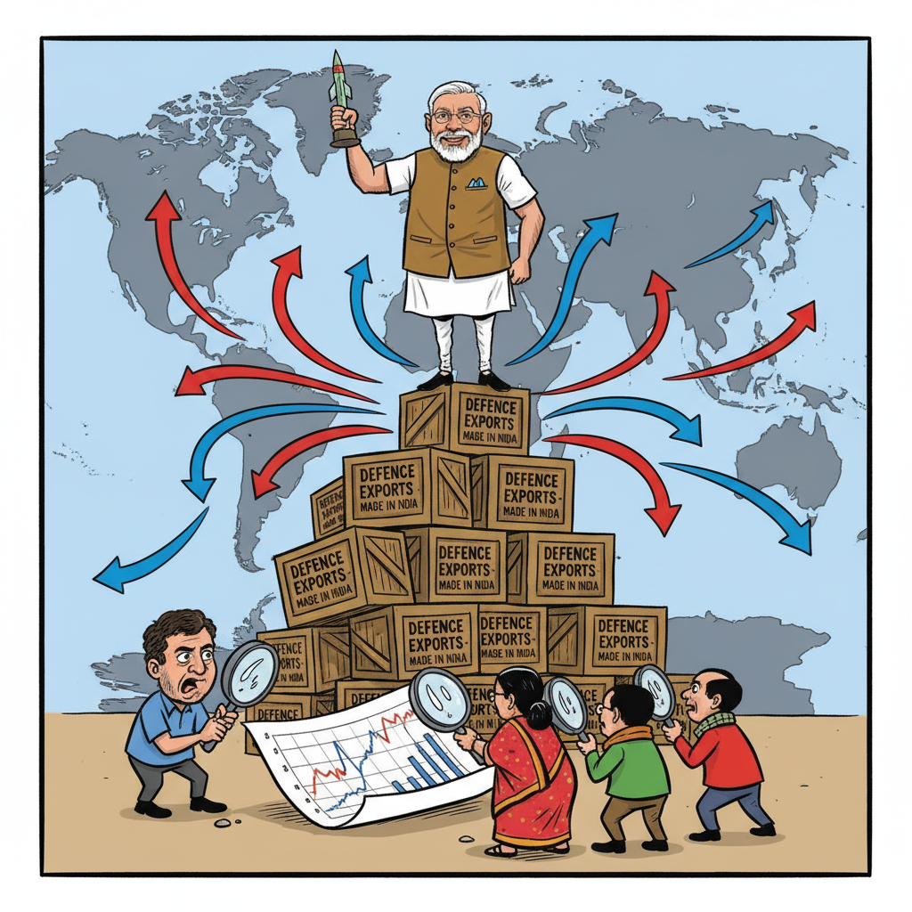 विशाल छलांग: भारत के रक्षा निर्यात ने रिकॉर्ड तोड़े, आलोचकों को किया शांत
