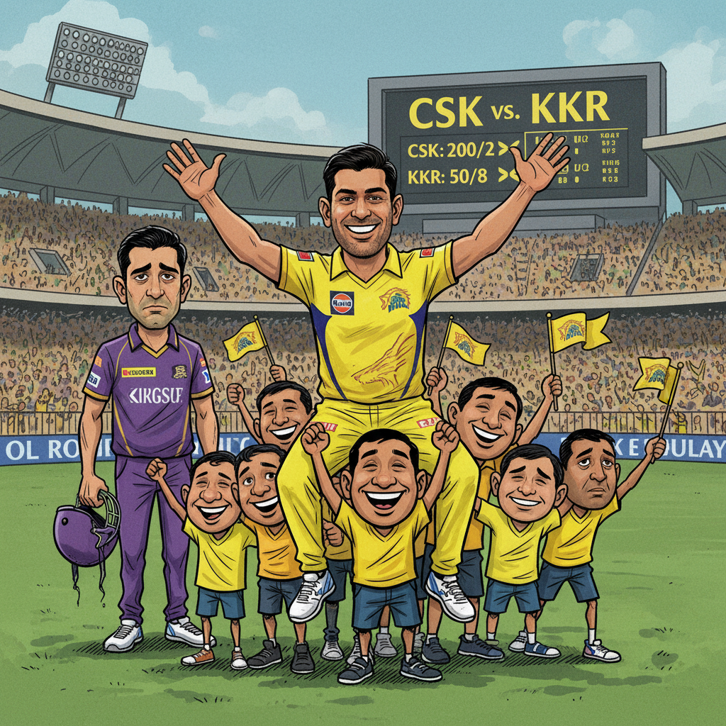 CSK vs KKR: Dhoni's Return Looms as Chennai Seeks Momentum Against Winless Kolkata