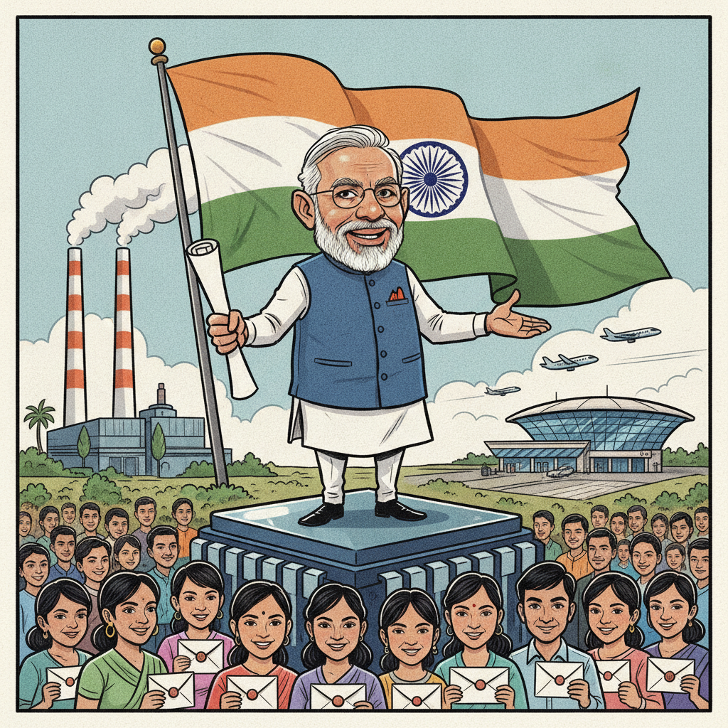 Modi Unveils ₹1.06 Lakh Crore Projects, Propelling India's Semiconductor and Aviation Ambitions