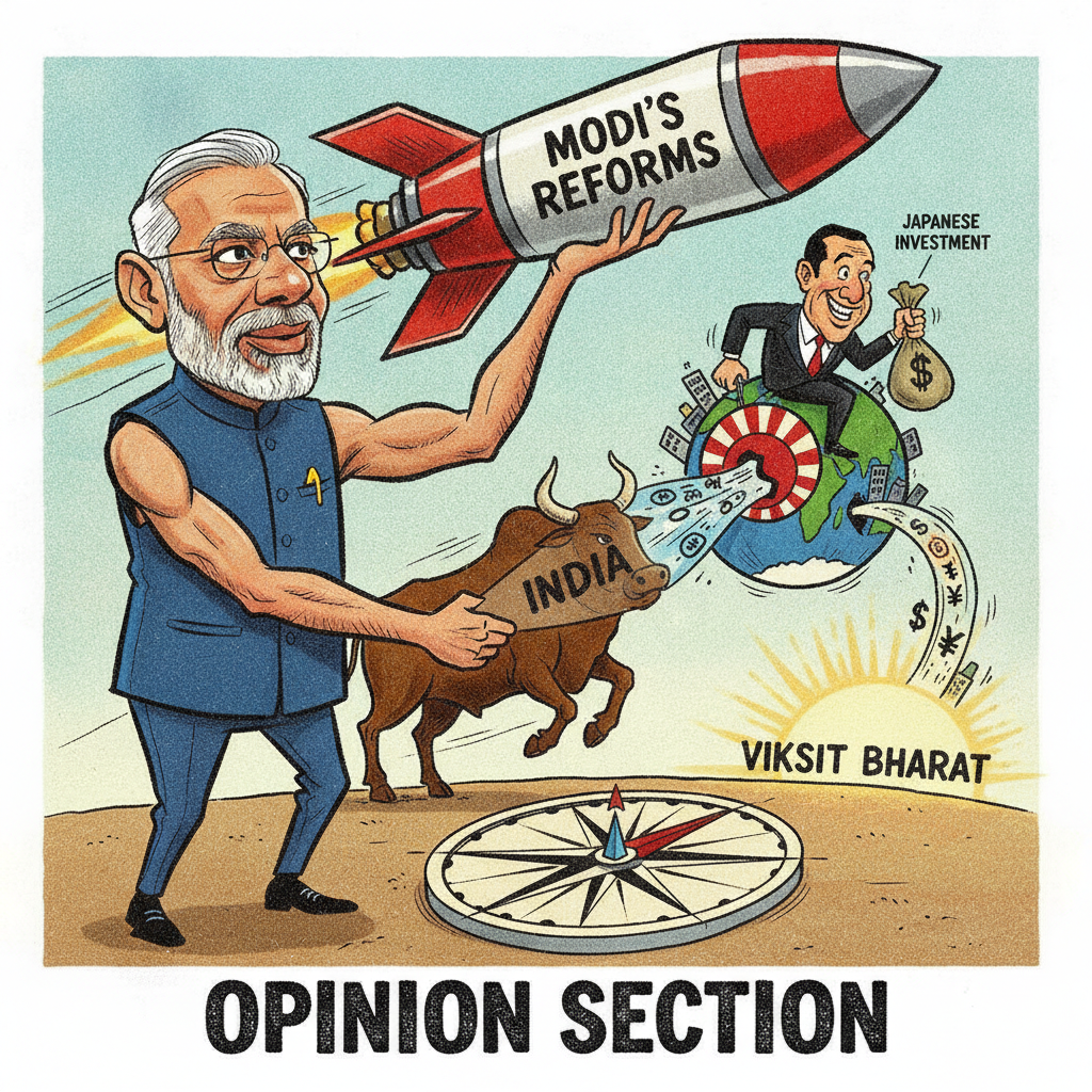 Modi's Reforms Propel India as Japan's Top Investment Choice, Charting Viksit Bharat