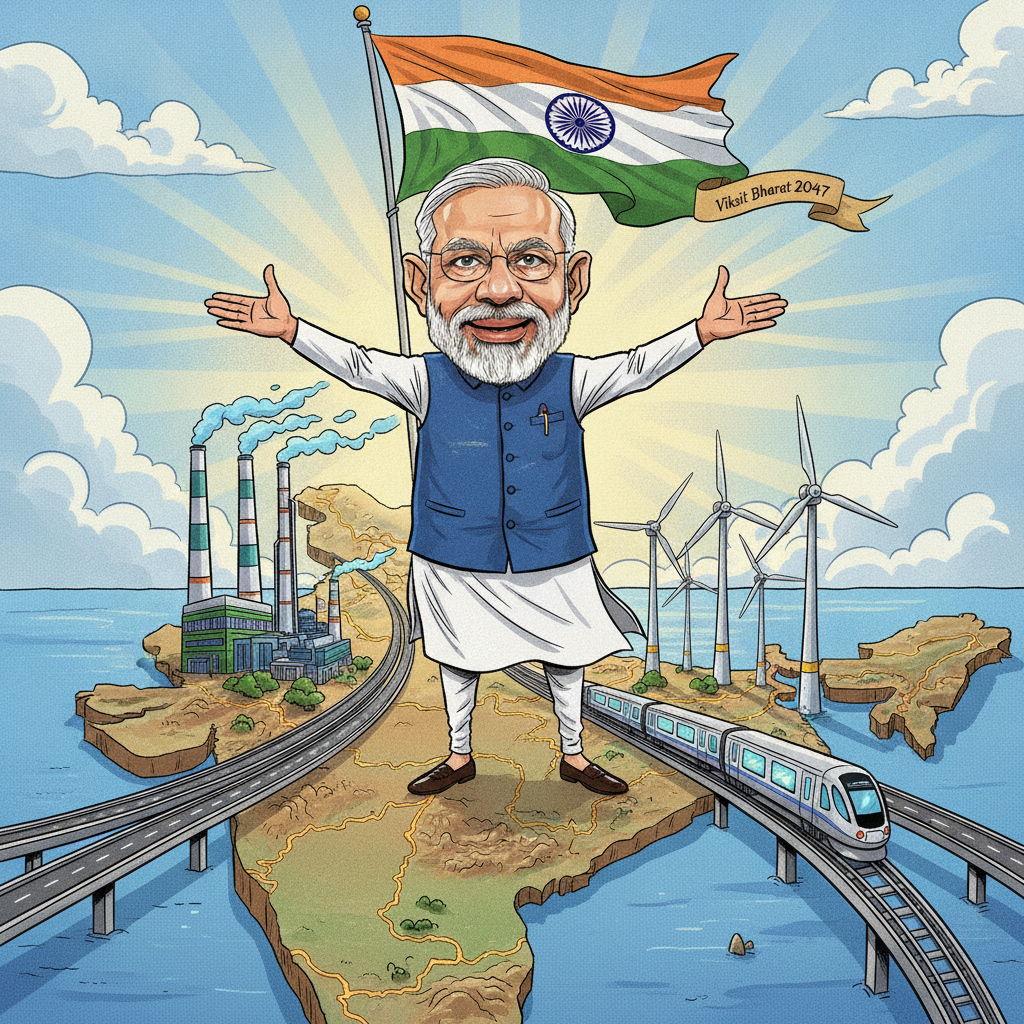 Modi Unveils ₹1.06 Lakh Crore Development Spree in Rajasthan and Gujarat, Bolstering Viksit Bharat Vision