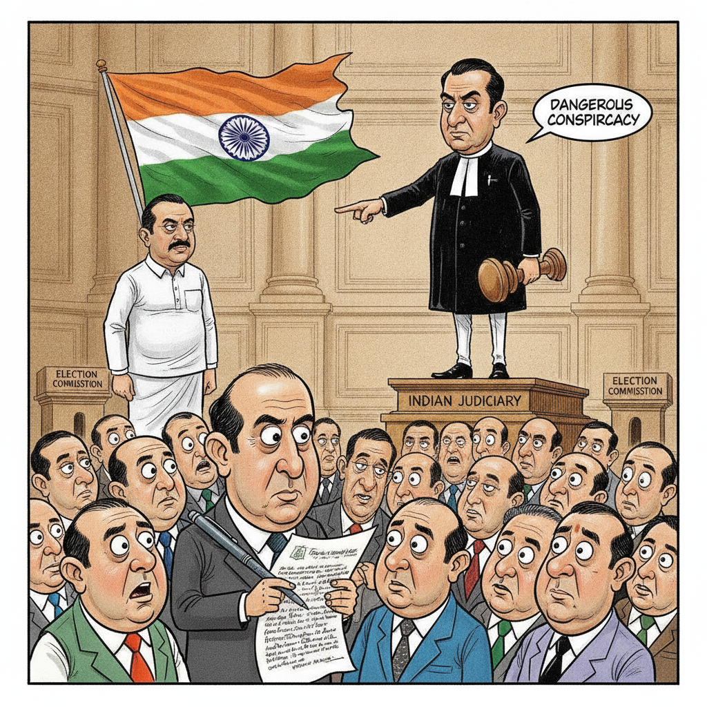 Opposition INDIA Bloc Alleges Electoral Manipulation, BJP Brands Move 'Dangerous Conspiracy'