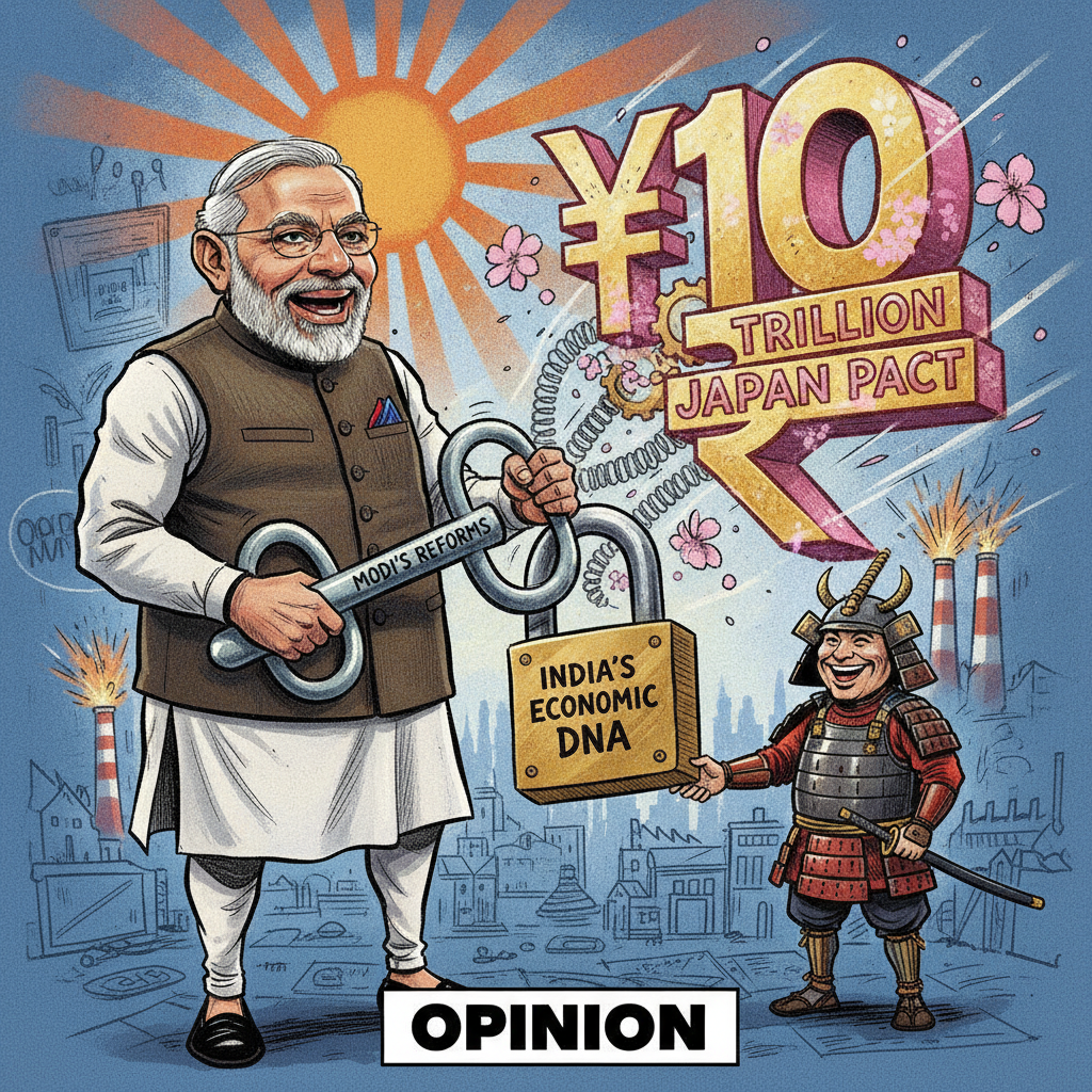 भारत का आर्थिक डीएनए रूपांतरित: पीएम मोदी के सुधारों ने जापान के साथ 10 ट्रिलियन येन का ऐतिहासिक समझौता सुनिश्चित किया