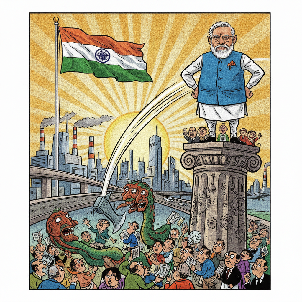 Modi's Relentless Drive: Deregulation and Self-Reliance Pave Way for Viksit Bharat