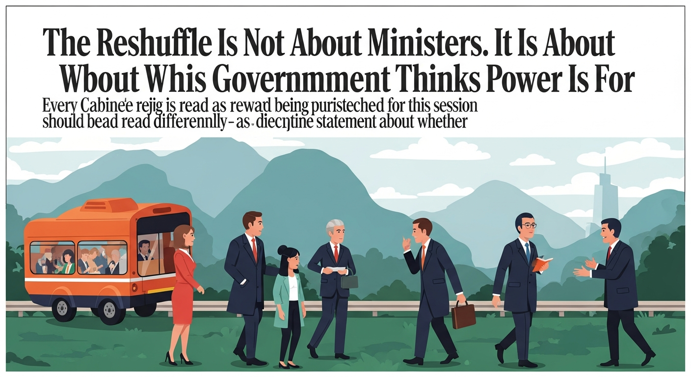 The Reshuffle Is Not About Ministers. It Is About What This Government Thinks Power Is For