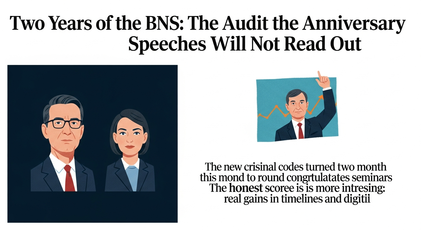 Two Years of the BNS: The Audit the Anniversary Speeches Will Not Read Out