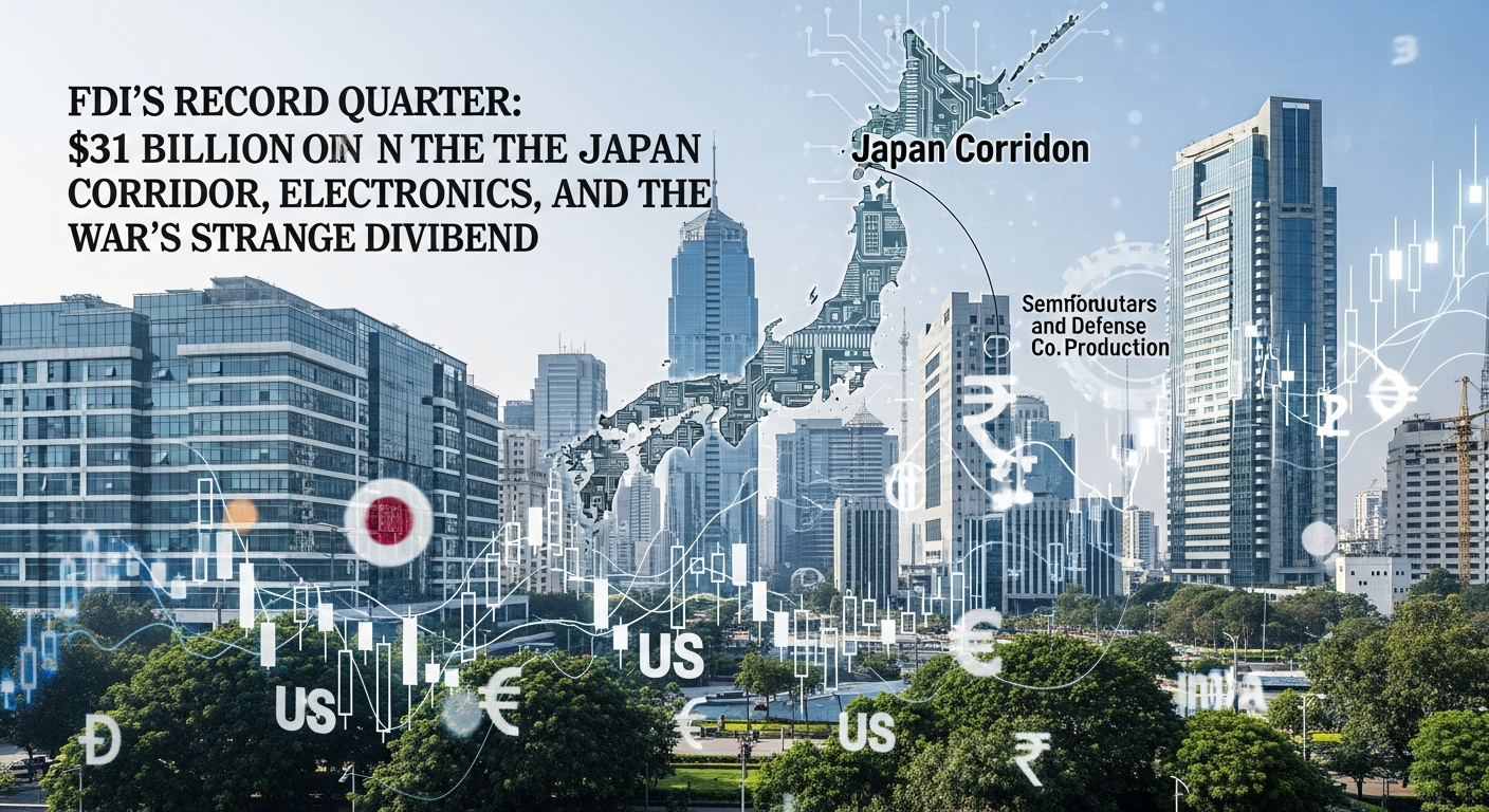 FDI's Record Quarter: $31 Billion on the Japan Corridor, Electronics, and the War's Strange Dividend