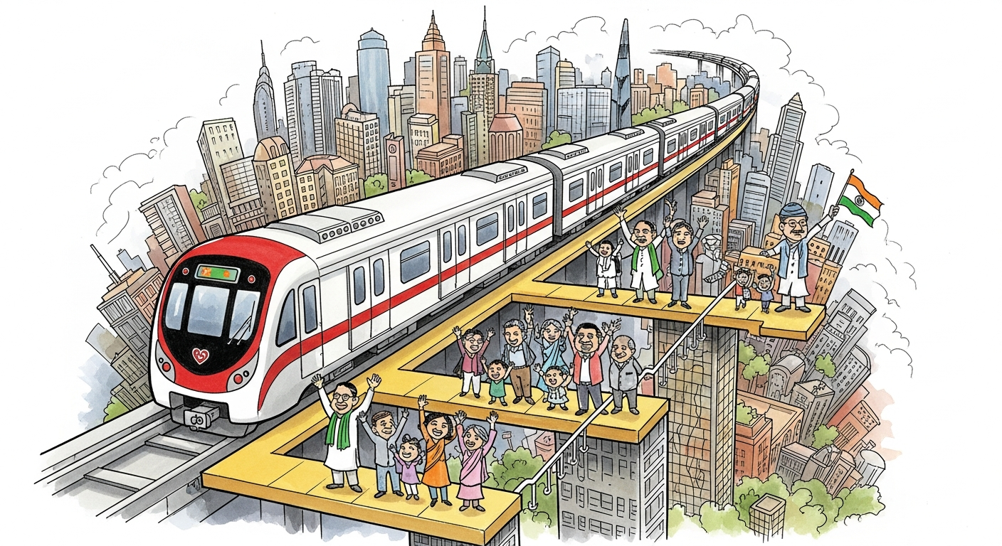 The 1,000-Kilometre Club: India's Metro Decade Hits a Milestone No Democracy Has Matched at This Speed