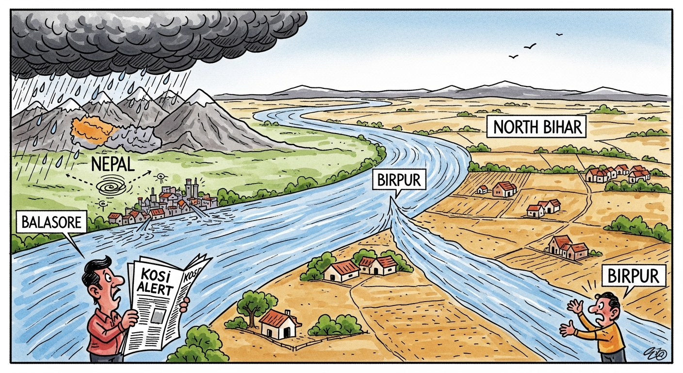 Why One Barrage Reading Moves Half of North Bihar: The Kosi Alert, Decoded