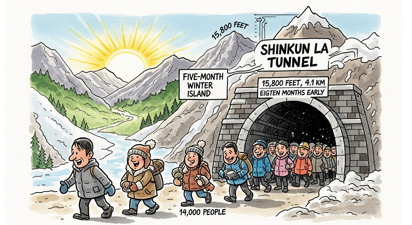 7 Facts About Shinkun La, the Highest Road Tunnel on Earth