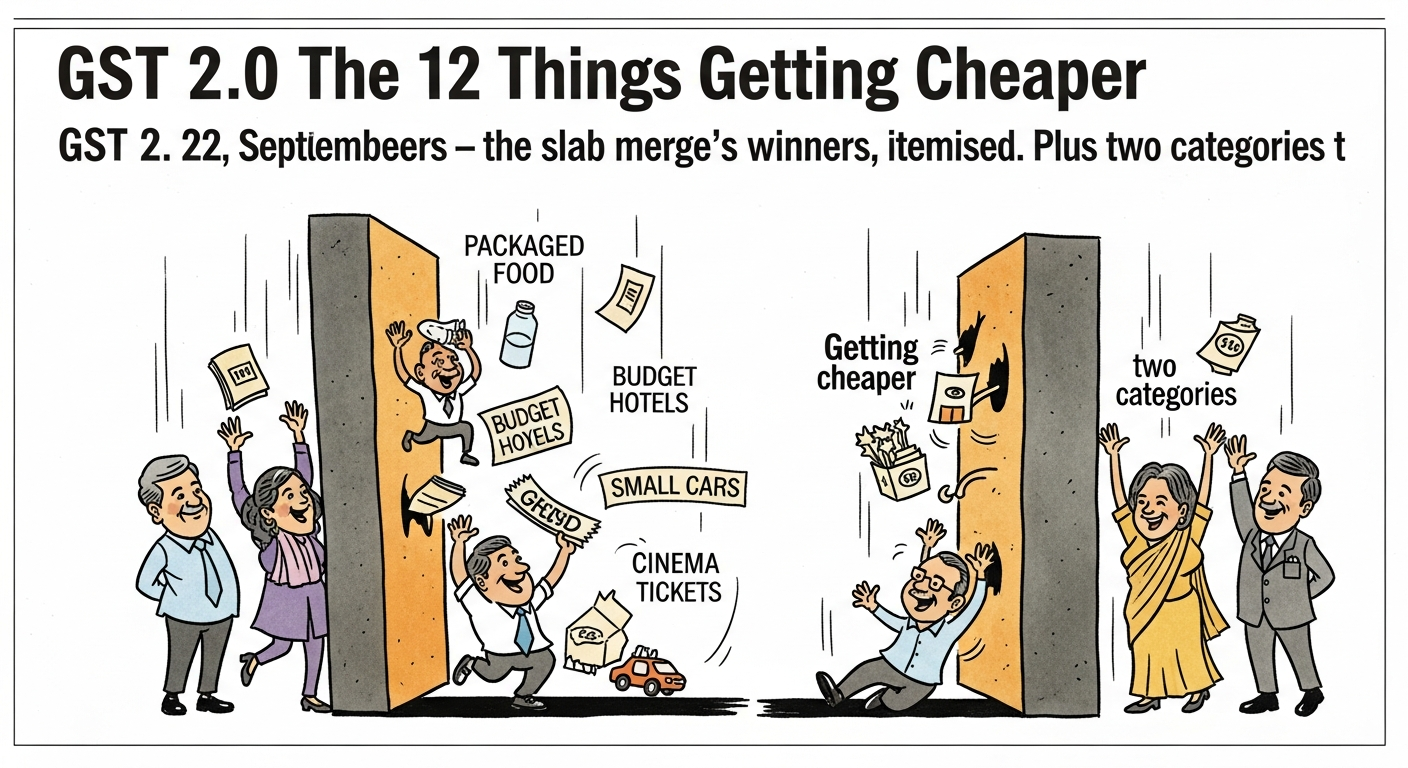 GST 2.0: The 12 Things Getting Cheaper on September 22