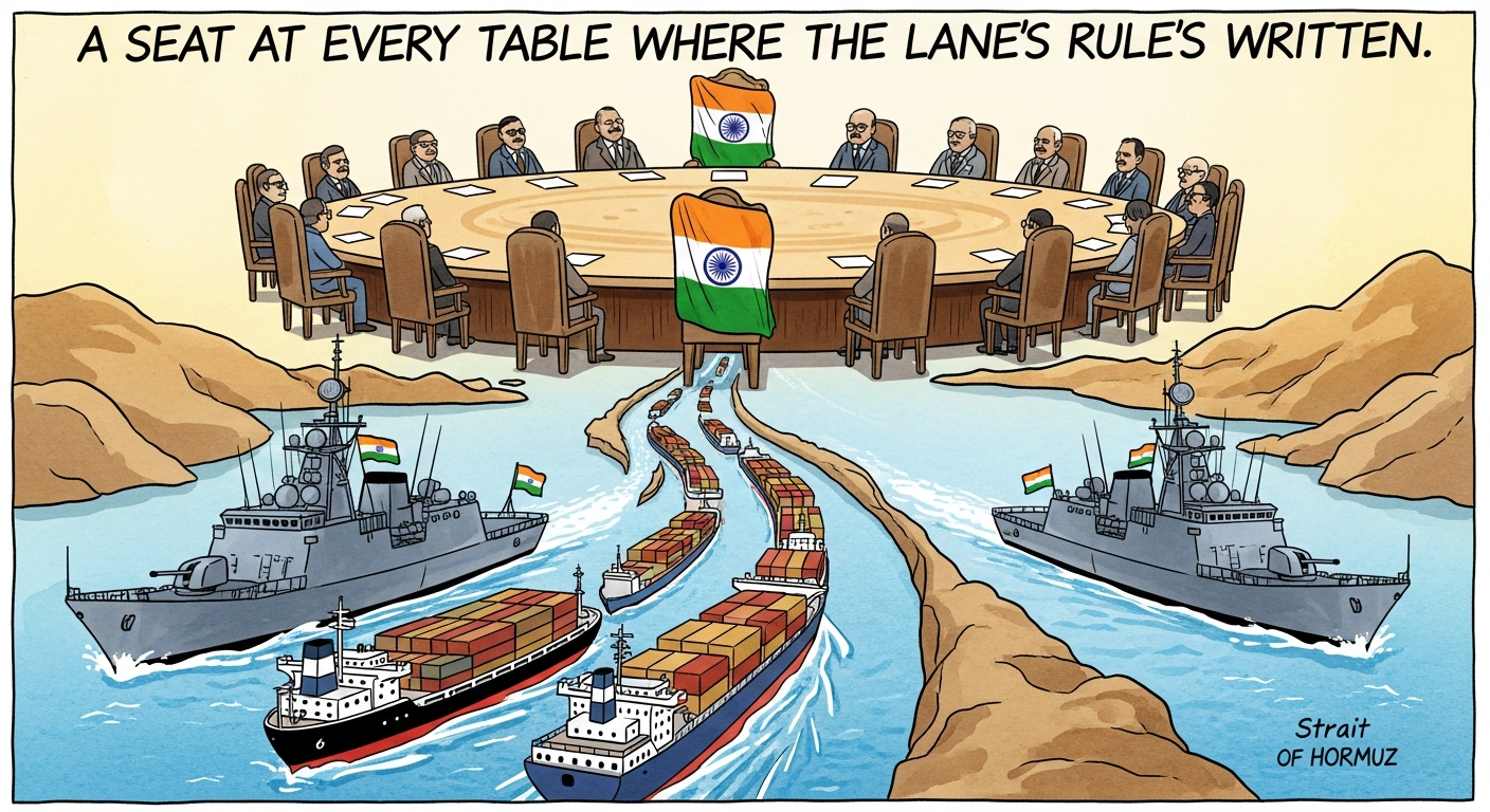 Why Two Indian Frigates Sail the Hormuz Corridor — and What It Buys