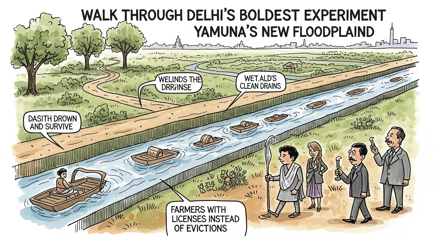 A Walk Through Delhi's Boldest Experiment: The Yamuna's New Floodplain