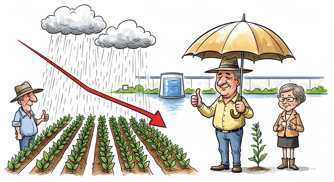 The Monsoon Keeps Its Promise: Kharif Sowing Runs Ahead of Last Year and the Food-Price Outlook Softens