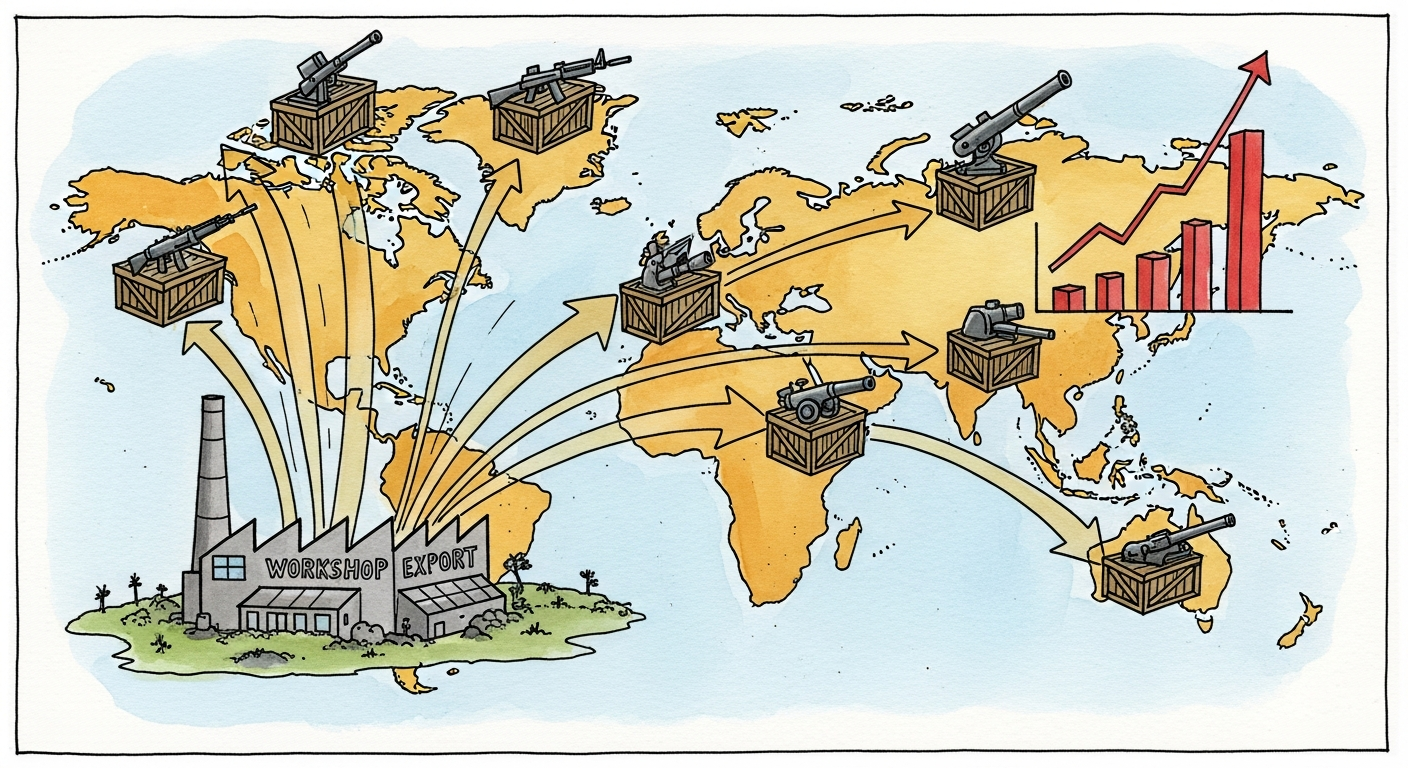The Order Book Goes Global: Where India's Defence Exports Are Actually Going, Line by Line