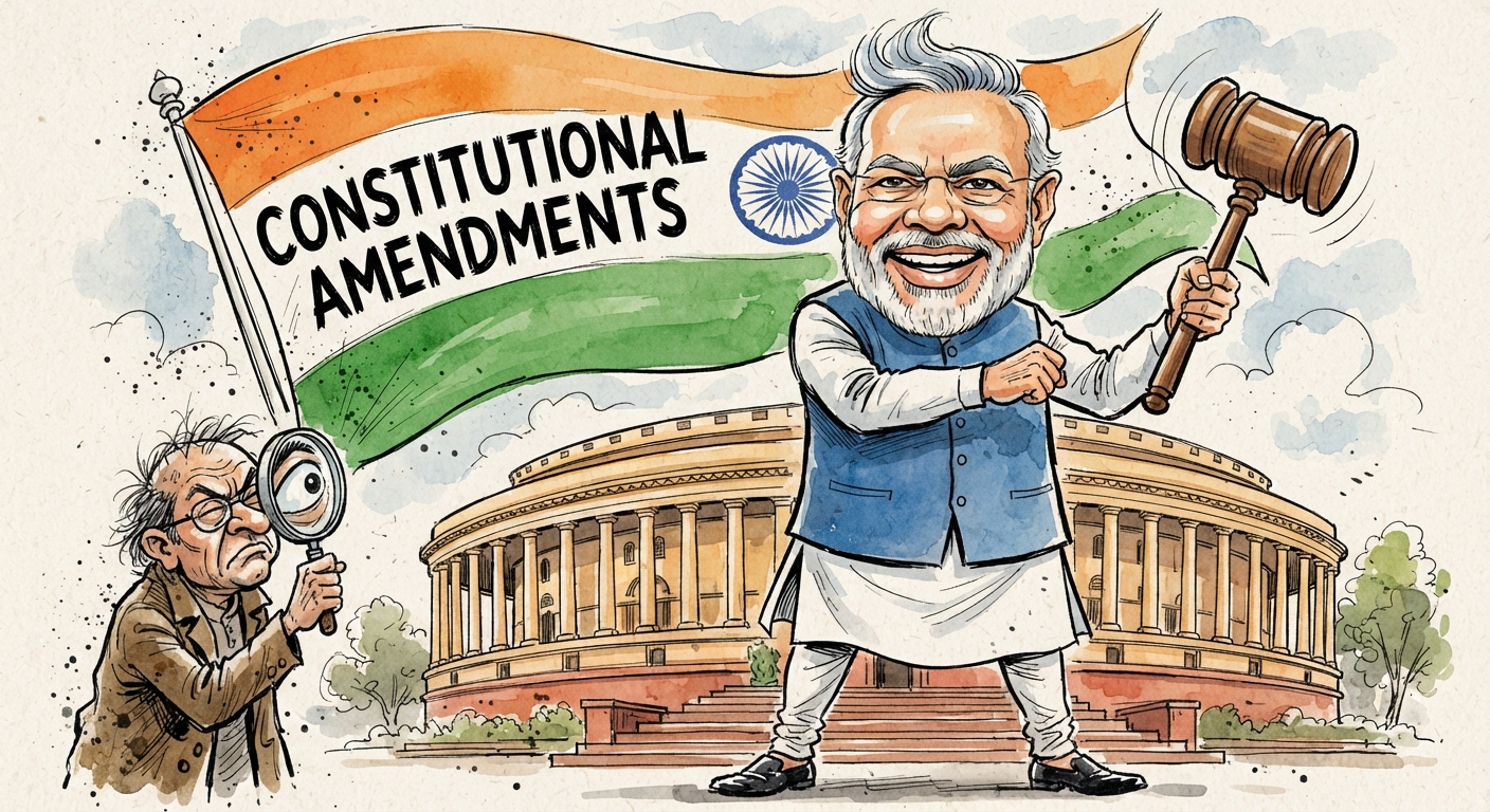Modi Govt Enacts Eight Landmark Constitutional Amendments