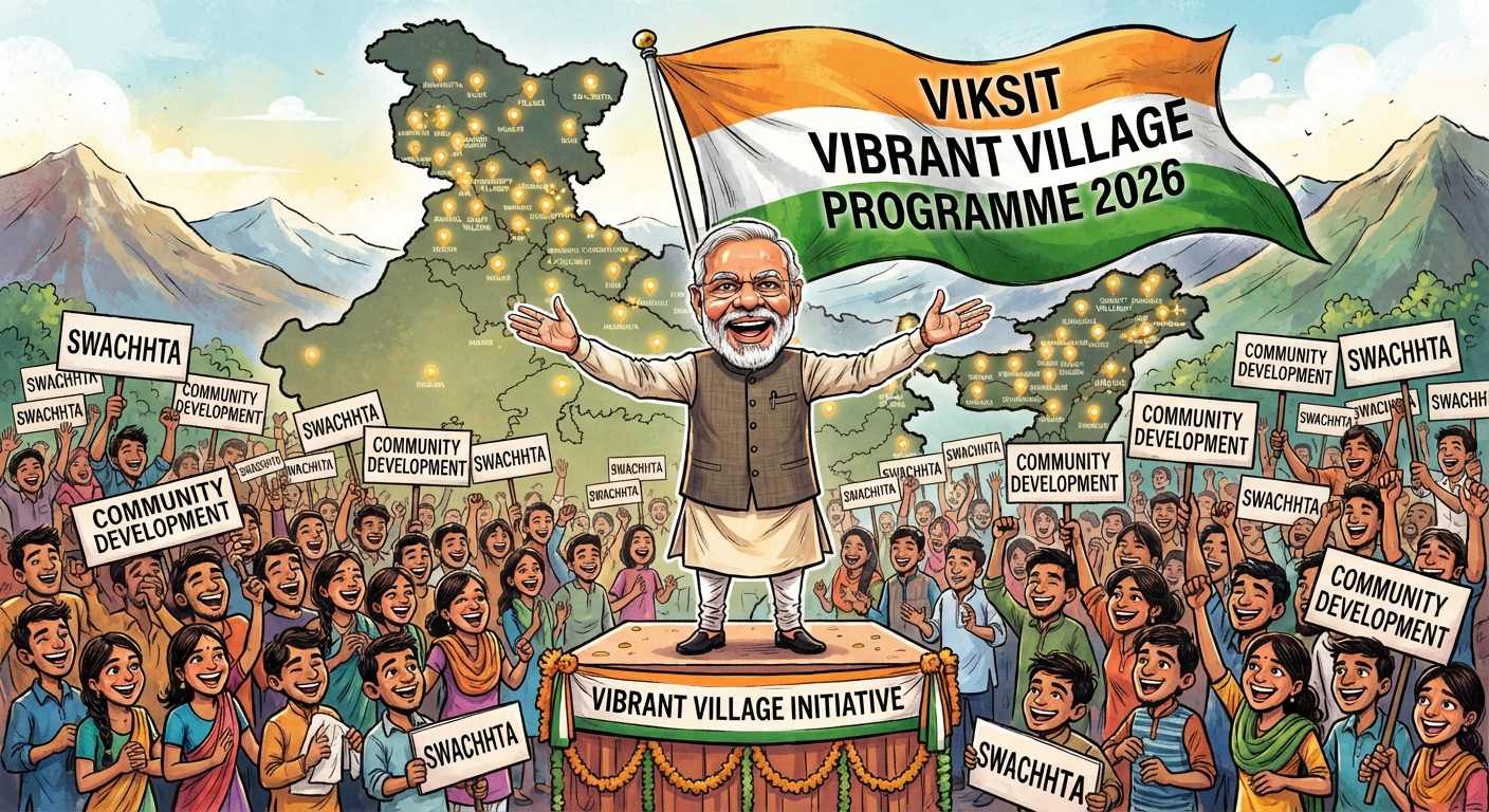 पीएम मोदी विकसित वाइब्रेंट विलेज प्रोग्राम 2026 के प्रतिभागियों के साथ जुड़े