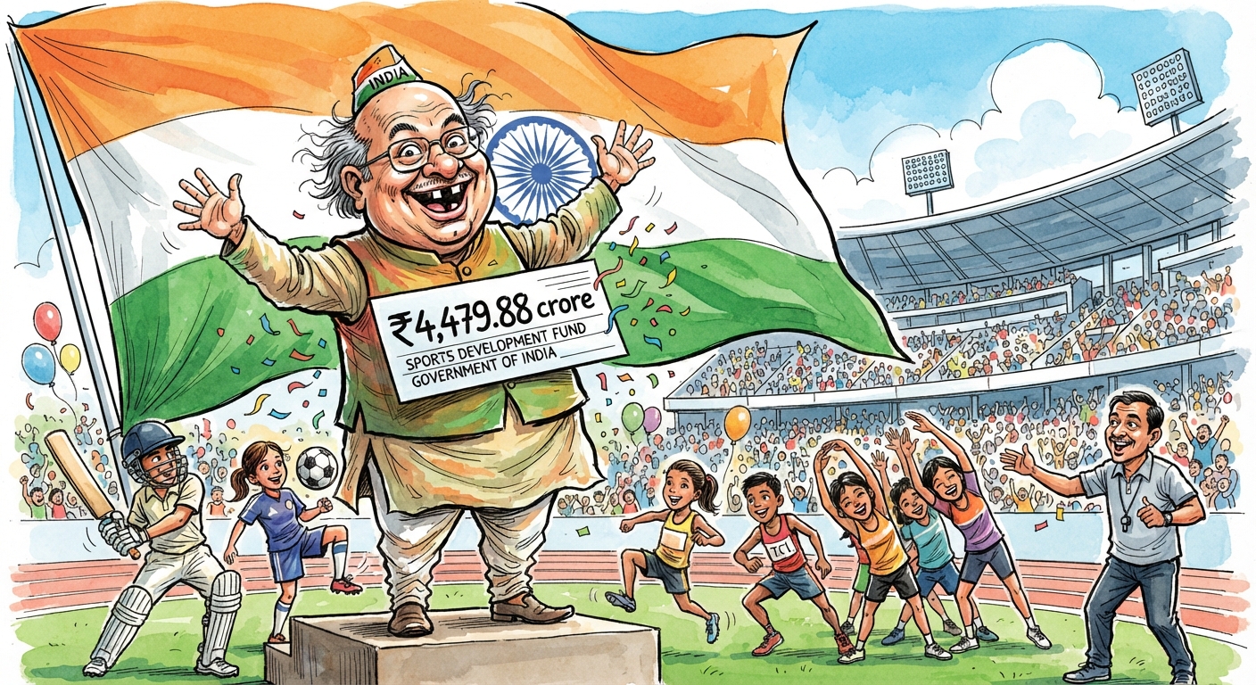 भारत ने खेल विकास के लिए रिकॉर्ड ४,४७९.८८ करोड़ रुपये आवंटित किए